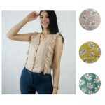 Blusa Floreada Manga Corta