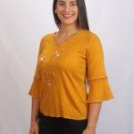 Blusa Perla Mostaza