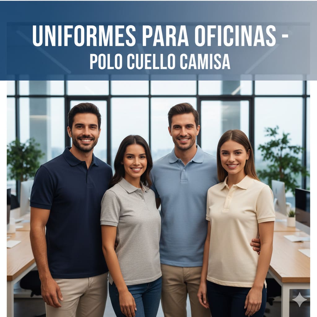 uniformes para empresas, ropa corporativa, uniformes para oficina, polos cuello camisero con logo bordado, uniformes para empresas en gamarra