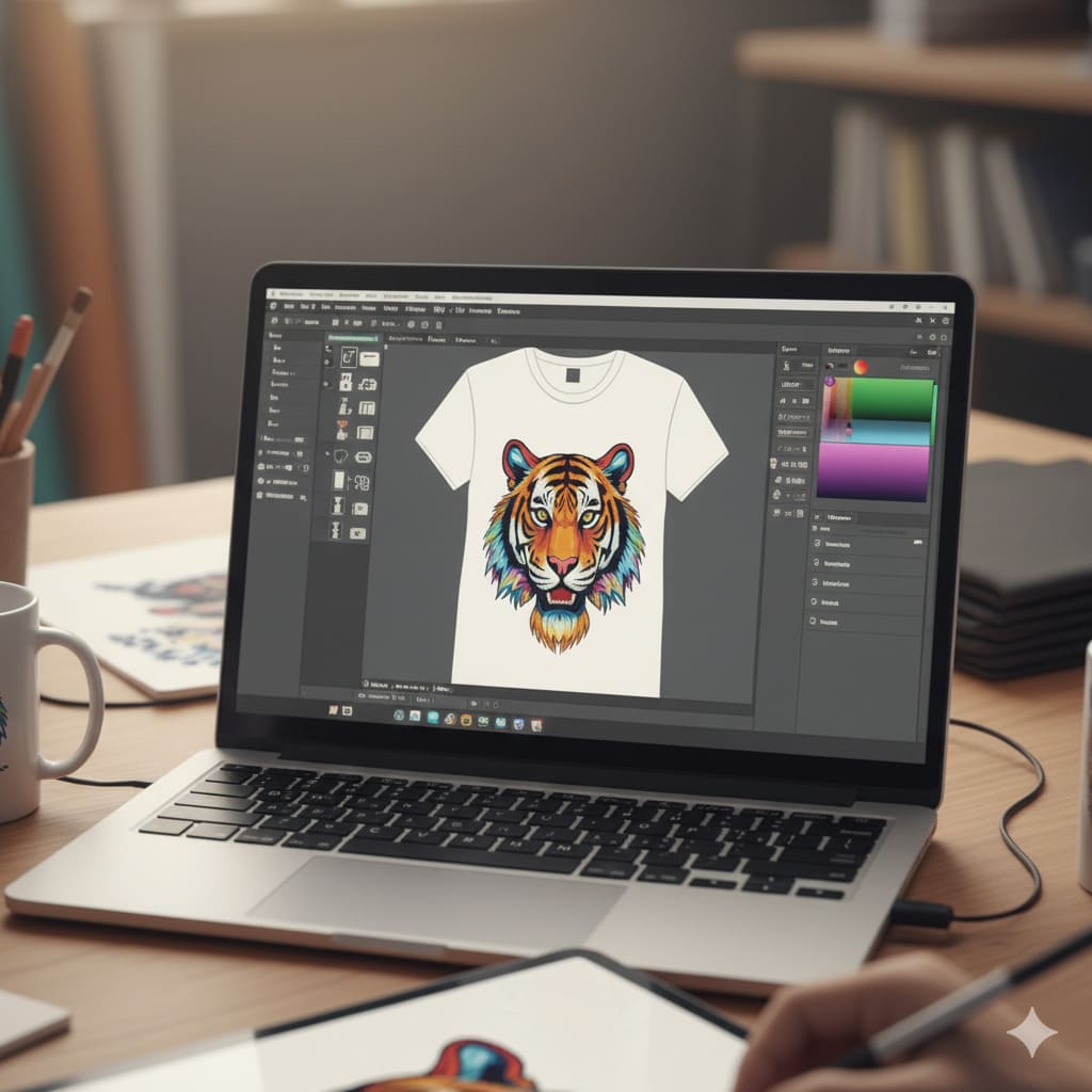 Diseño gráfico para estampados en gamarra, creación de arte final para estampado impresión textil, preparación de archivos para serigrafía y DTG, creacion de logos en gamarra