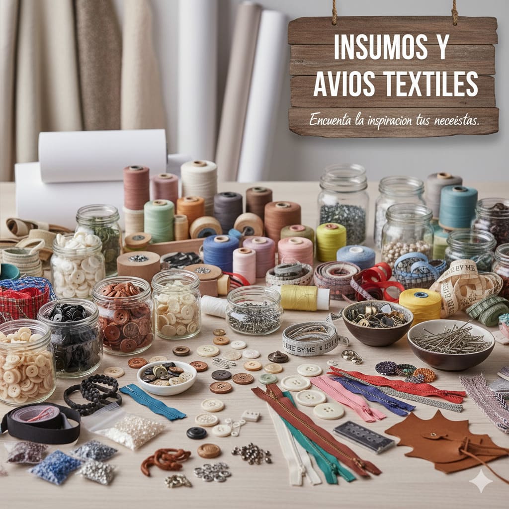 insumos y avios textiles en gamarra, hangtag en gamarra, etiquetas de marca en gamarra, botones en gamarra, twill en gamarra, hilos de confeccion en gamarra