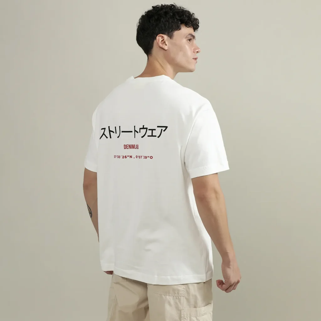 polo oversize blanco en gamarra mayoristas
