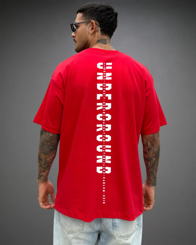 polo oversize rojo en gamarra mayoristas