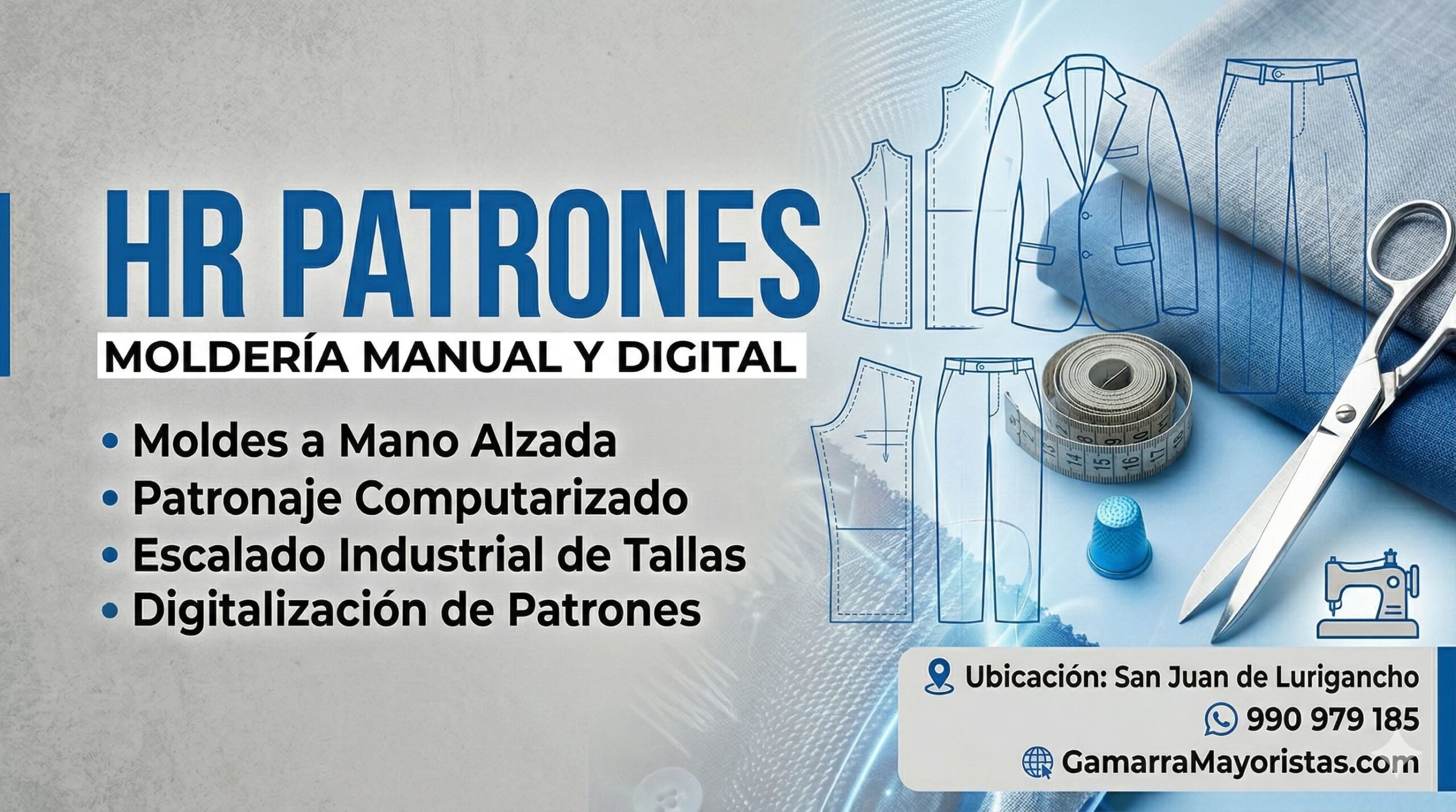 HR patrones moldes y patrones gamarra mayoristas