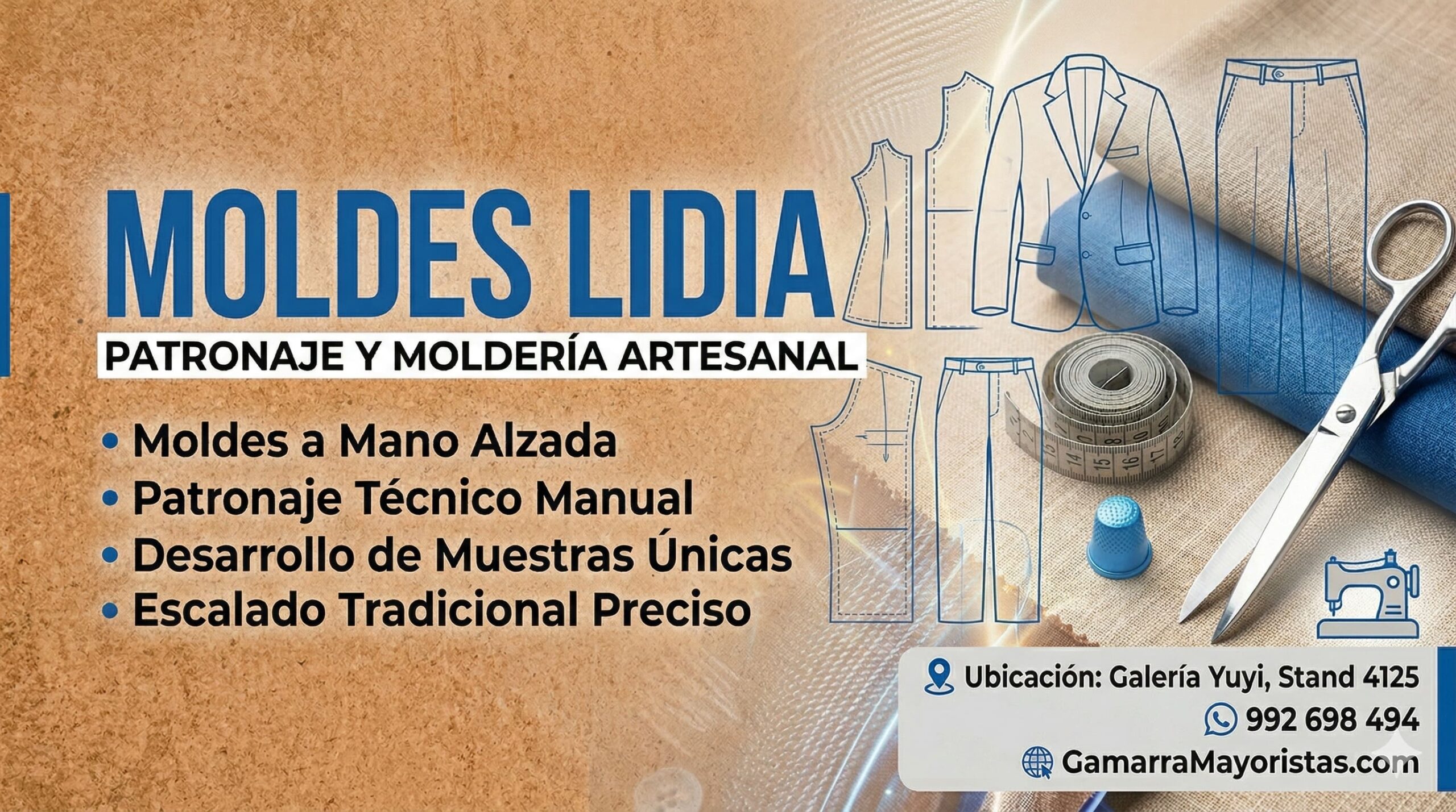 moldes lidia y patrones gamarra mayoristas
