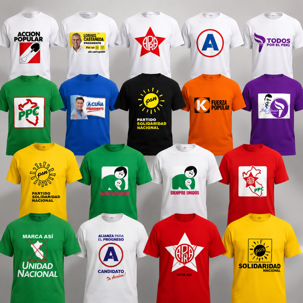 polos de campaña politica en gamarra mayoristas