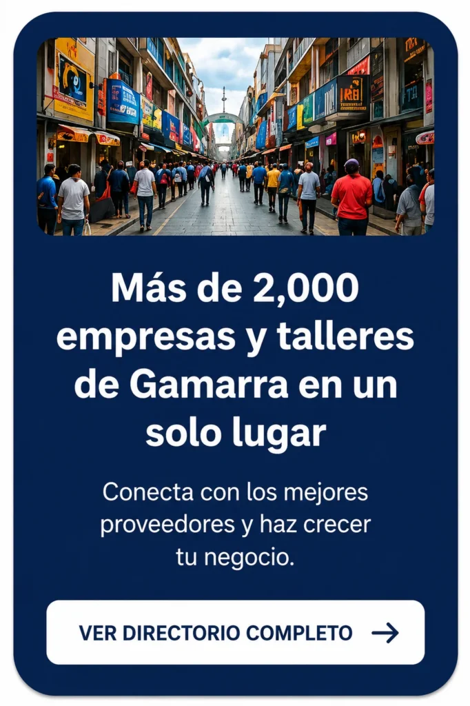 directorio de empresas en gamarra mayoristas